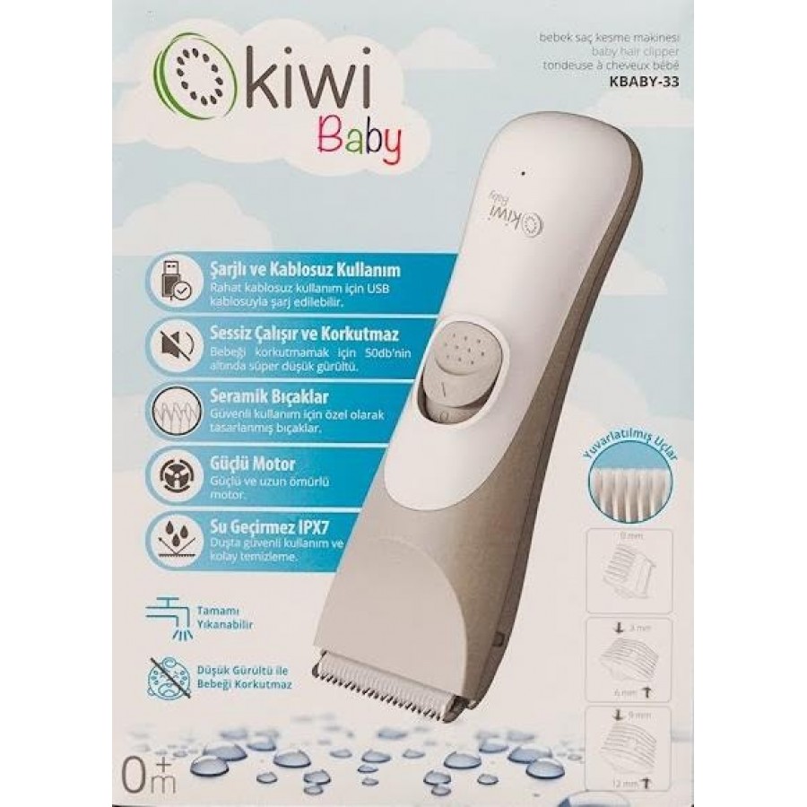 Kiwi Kbaby33 Baby Bebek Saç Kesme Makinesi Beyaz