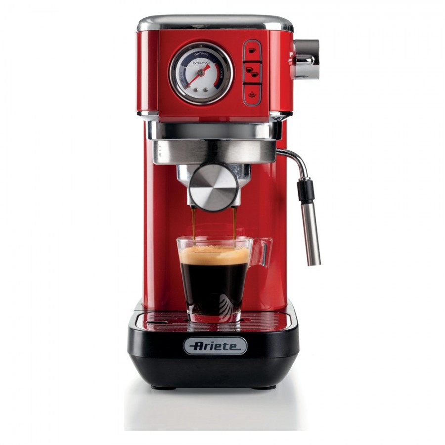 Ariete Moderna Espresso Slim Kahve Makinesi Kırmızı Ariete Moderna Espresso Slim Kahve Makinesi Kırmızı