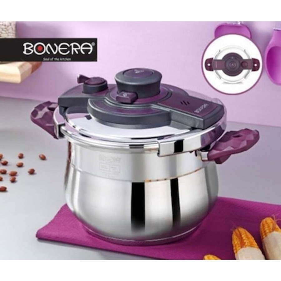Bonera Petra Matic Pressure Cooker Otomatik Kapaklı Düdüklü 6L Bonera Petra Matic Pressure Cooker Otomatik Kapaklı Düdüklü 6L