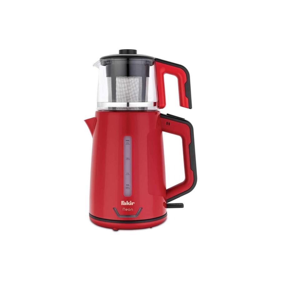 Neon Çay Makinesi Kırmızı Siyah Neon Çay Makinesi Kırmızı Siyah