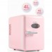Kumtel Mini İçecek ve Kozmetik Buzdolabı 4L HMFR01 Pembe