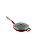 Lava Döküm Kızartma Tavası 28cm Ahşap Saplı Glaze Kırmızı… Lava Döküm Kızartma Tavası 28cm Ahşap Saplı Glaze Kırmızı…