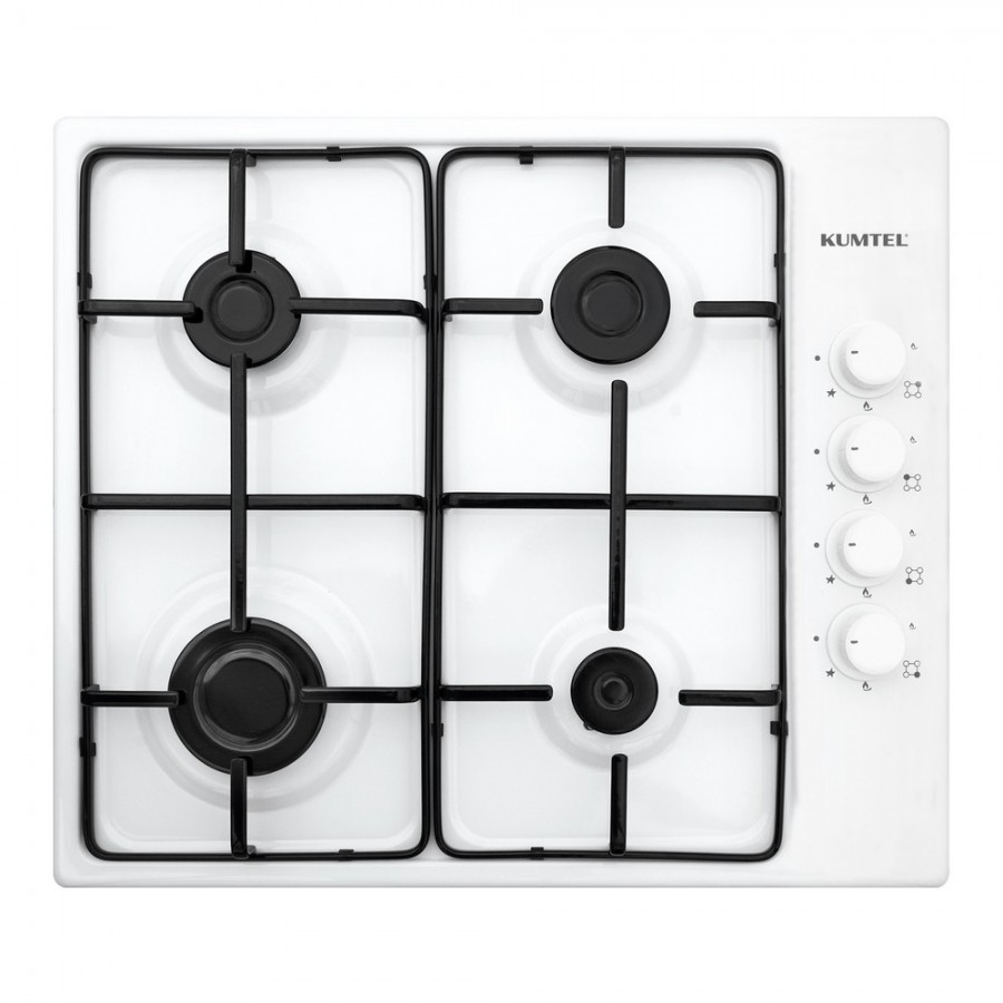 Kumtel Ko-420F Emaye Set Üstü Ocak Beyaz Doğalgaz