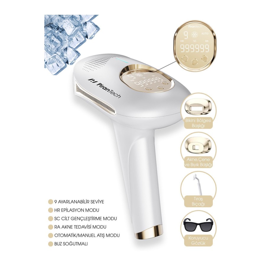 Pirantech BHRL-08 IPL Buz  Lazer Epilasyon Aleti 999.999 Atım